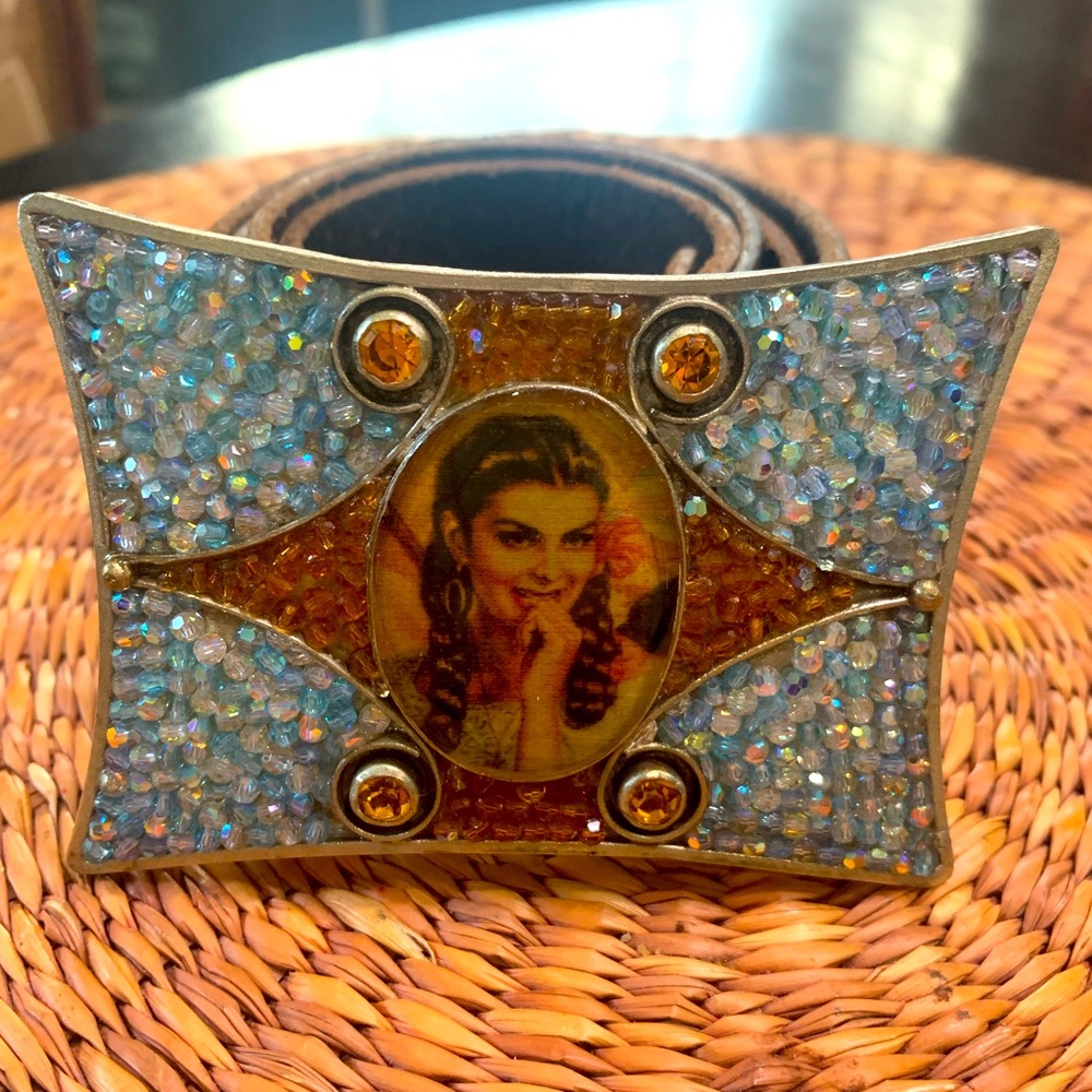 Virgin Saints and Angels Belt buckle Vintage